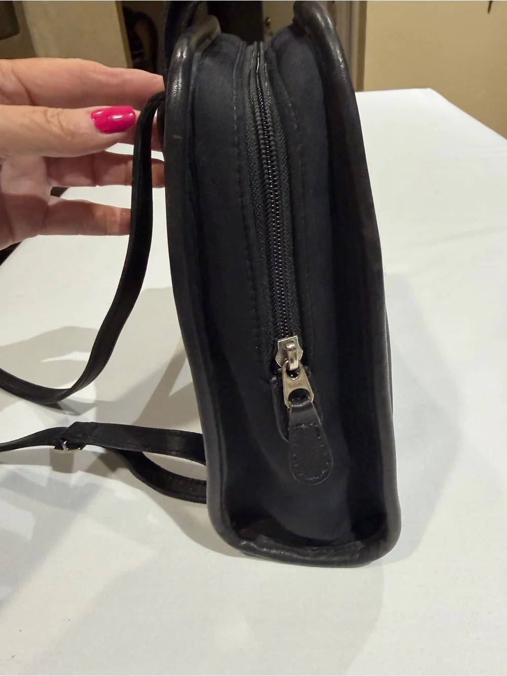 Coach Vintage Black Nylon Compact Backpack 6215